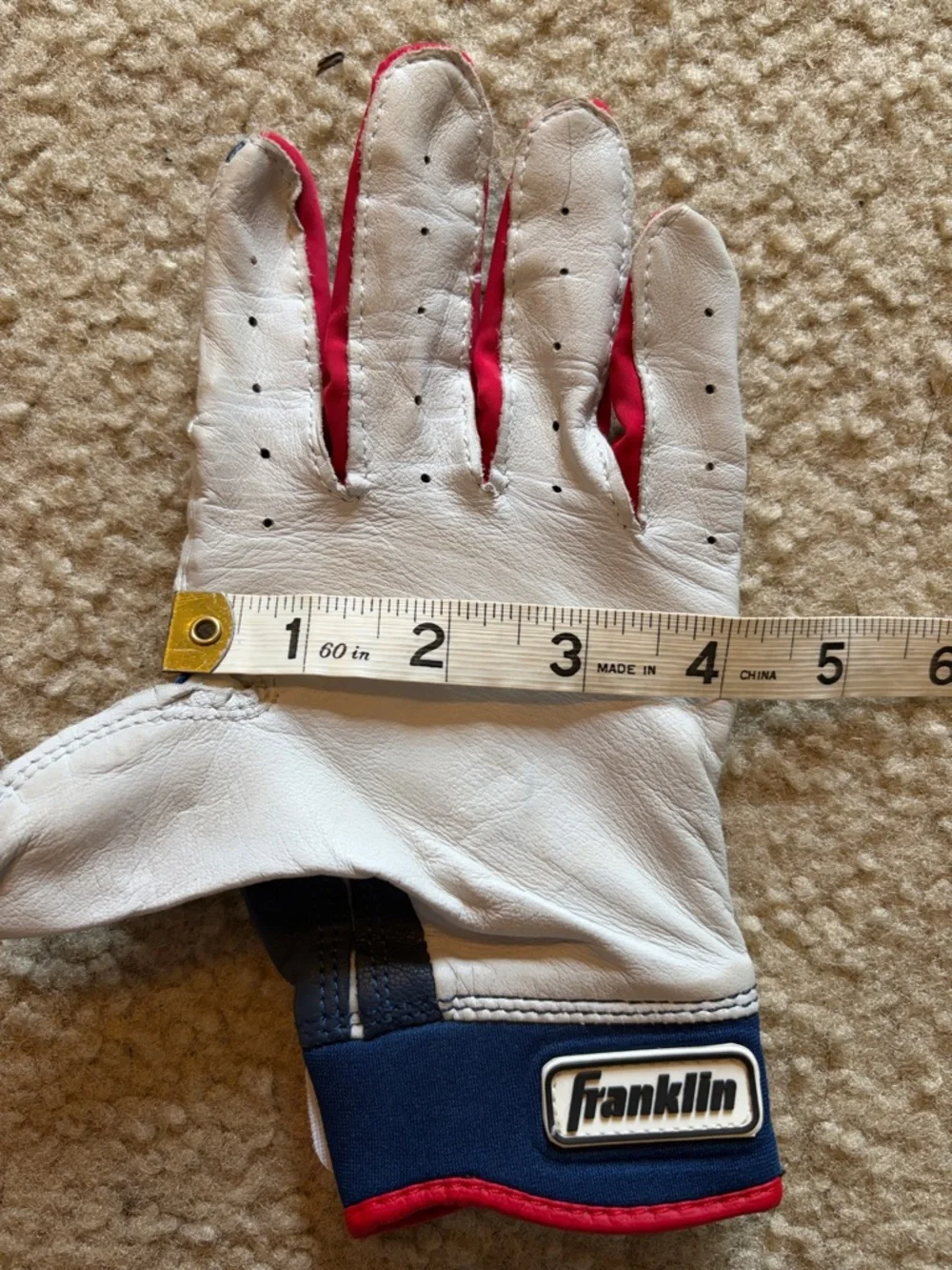 Franklin Kids Navy and Red Baseball Mittens